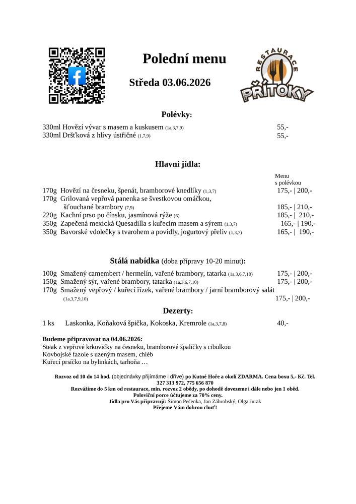 Polední menu