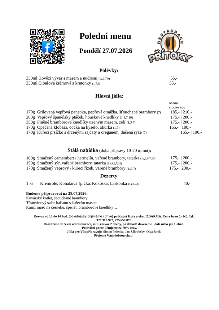 Polední menu