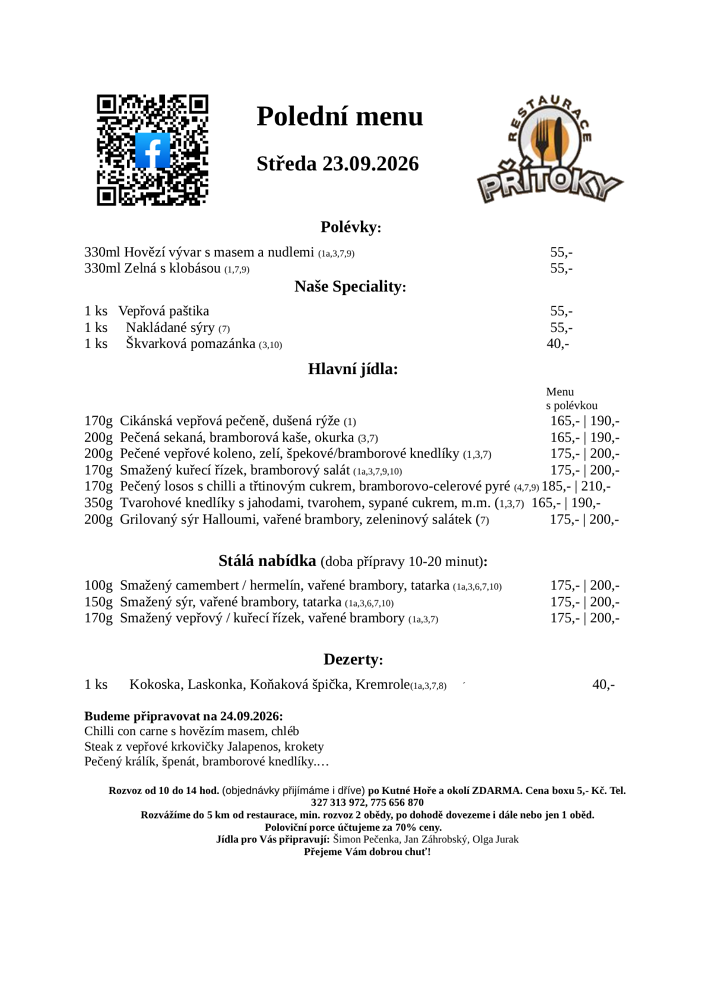 Polední menu